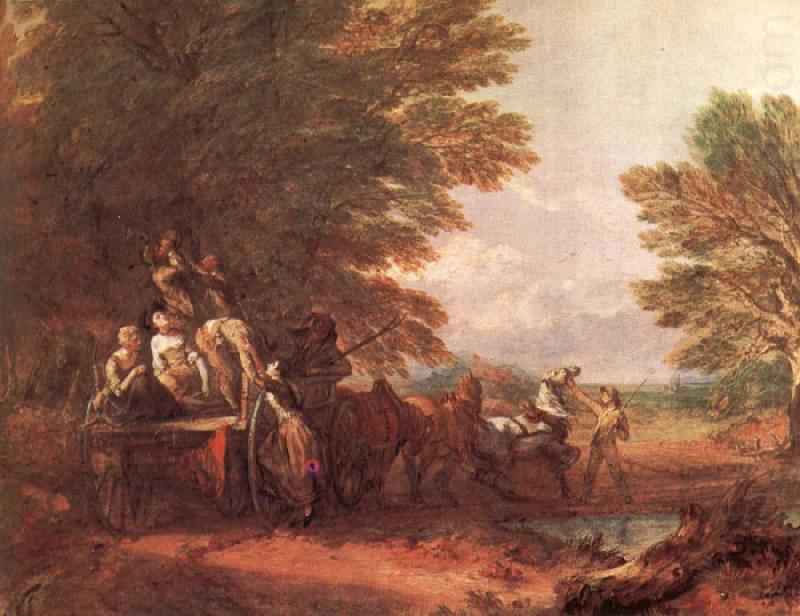 Thomas Gainsborough The Harvest wagon